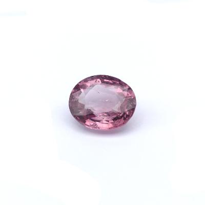 Spinel Naturel Ovale Rouge Violacé 0,70 Ct - 5,5 X 4,5 Mm - Qualité VS - Neuf
