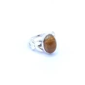 Oeil de Tigre Bague en Argent 13747 / Taille 54