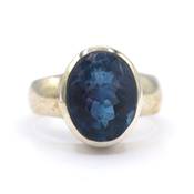 Fluorine Bleue Bague en Argent 18426 / Taille 53