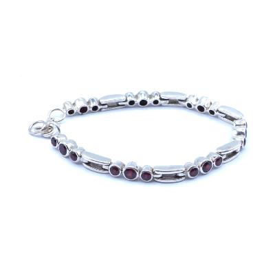 Grenat Pyrope Bracelet Argent 19151