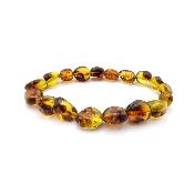 Ambre Verte - Bracelet roulé