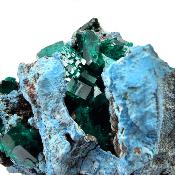 Shattuckite et Dioptase pierre brute 14940