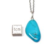 Turquoise Sleeping Beauty Pendentif Pierre Roulée 2184