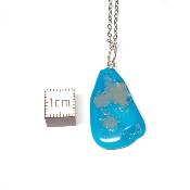 Turquoise Sleeping Beauty Pendentif Pierre Roulée 2185