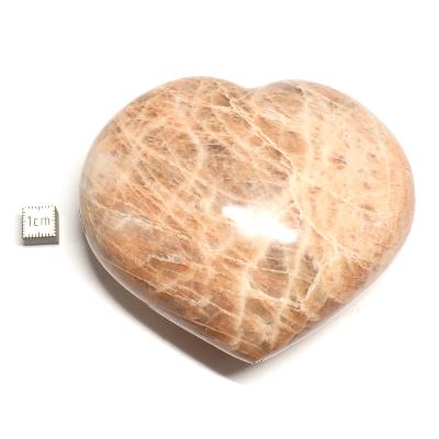 Pierre de lune Orange coeur 2253