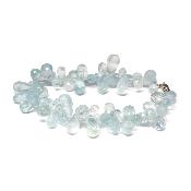 Création Pétales Aigue marine Bracelet 2435