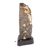 Agate Naturelle Géodes sur socle en bois 2892