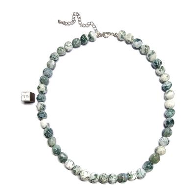 Agate Arbre Collier Roulé