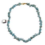 Apatite Bleue Collier Baroque
