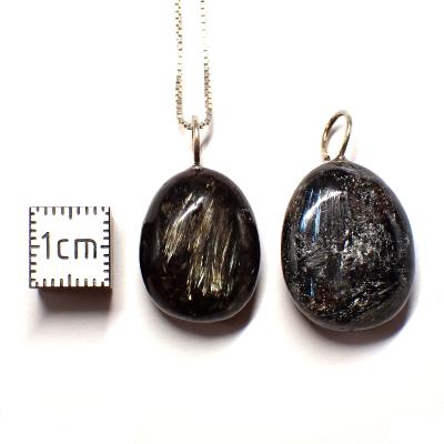 Astrophyllite Pendentif Pierre Roulée