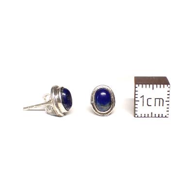 Lapis Lazuli Boucles d'Oreilles Ovale Choix n°1 BO2A