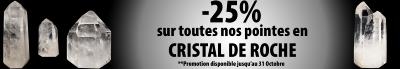 Promotion du mois d'Octobre - Cristal Pointe Unique Polie