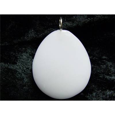 Jade Blanc Mini Pendentif Pierre Plate