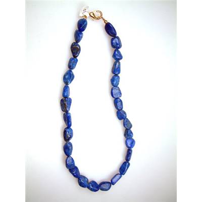 Lapis-Lazuli d'Afghanistan Collier Roulé