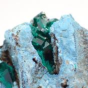 Shattuckite et Dioptase pierre brute 14940