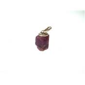 Rubellite Pendentif Pierre Brute