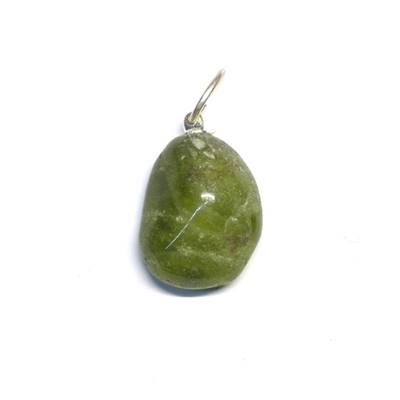 Idocrase Vesuvianite Pendentif Pierre Roulée