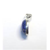 Lapis-Lazuli d'Afghanistan Pendentif avec Monture en Argent