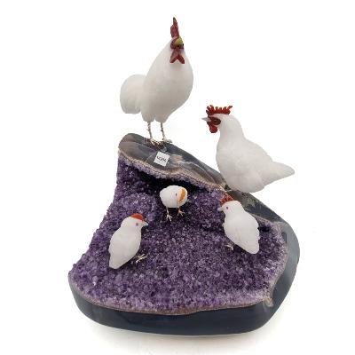 Famille de poules 14296