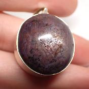 Rubis Etoilé Pendentif avec Monture en Argent n° 15050