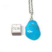 Turquoise Sleeping Beauty Pendentif Pierre Roulée 2186