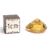 Citrine Naturelle Pierre Taillée en coeur 2530