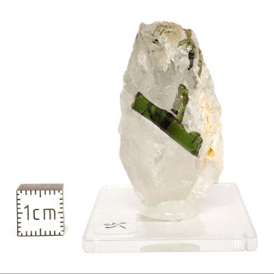 Tourmaline Verte sur gangue pierre brute 2966
