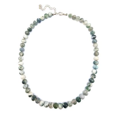 Agate Arbre Collier Boule 