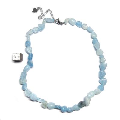 Aigue Marine Collier Roulé