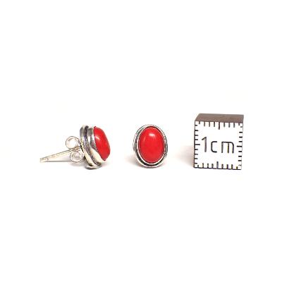 Corail Boucles d'Oreilles Ovale Choix n°1 BO2A