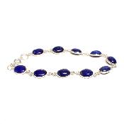 Lapis Lazuli Bracelet Argent 925 ovale