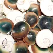 Oeil de Shiva Pendentif Pierre Brute