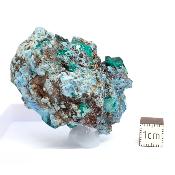 Shattuckite et Dioptase pierre brute 14940