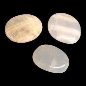 Pierre de Lune Blanche ou Orangée Pierre Plate