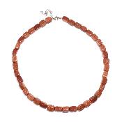 Pierre de Soleil (Synthèse) Collier Roulé