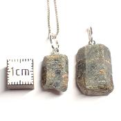 Saphir Pendentif Pierre Brute