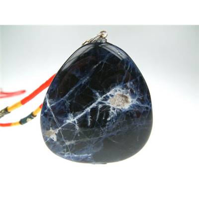 Sodalite Mini Pendentif Pierre Plate