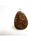 Bronzite Mini Pendentif Pierre Plate