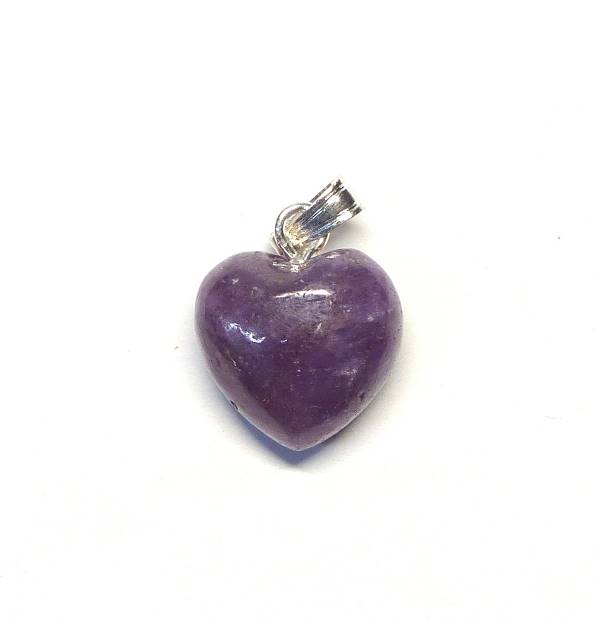 Pendentif Cœur Saphir + Rubis Brut - Chaîne Originale Pierres Naturelles - Neuf Avec Étiquettes