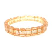 Citrine Chauffée (Améthyste Chauffée) Bracelet Carré 04788