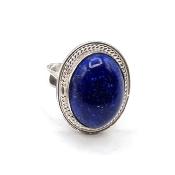 Lapis Lazuli Bague en Argent 14788 / Taille réglable