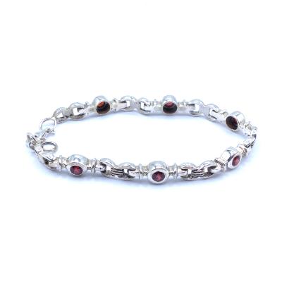 Grenat Pyrope Bracelet Argent 19149