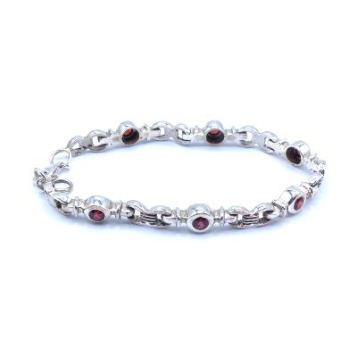 Grenat Pyrope Bracelet Argent 19149