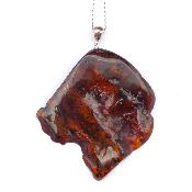 Ambre de la Mer Baltique Pendentif Avec Bélière en Argent 19526