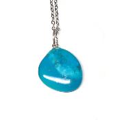 Turquoise Sleeping Beauty Pendentif Pierre Roulée 2191