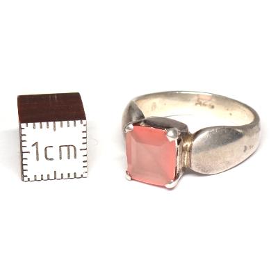 Rhodochrosite Bague en Argent 2396