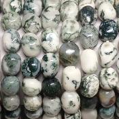 Agate Arbre Collier Roulé