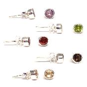 Boucles d'Oreilles Ronde facette BO1B