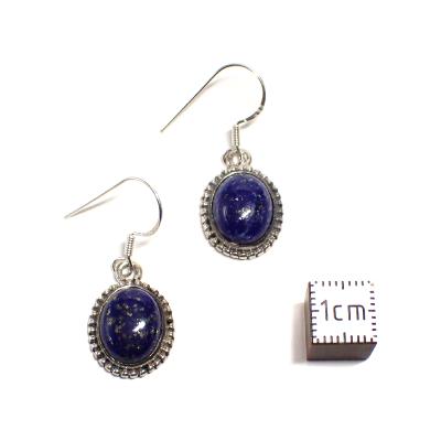 Lapis Lazuli Boucles d'Oreilles Ovale Pendante Choix n°3 BO3A
