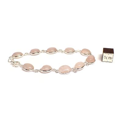 Quartz Rose Bracelet Argent 925